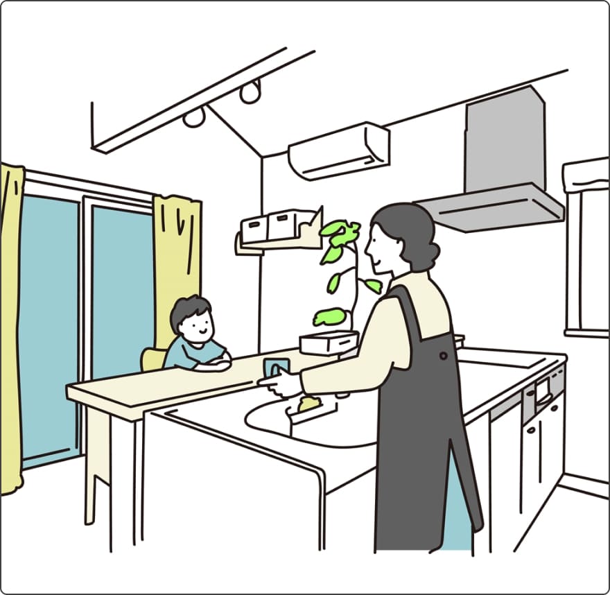 パーツリノベーションの様子がわかるイラスト