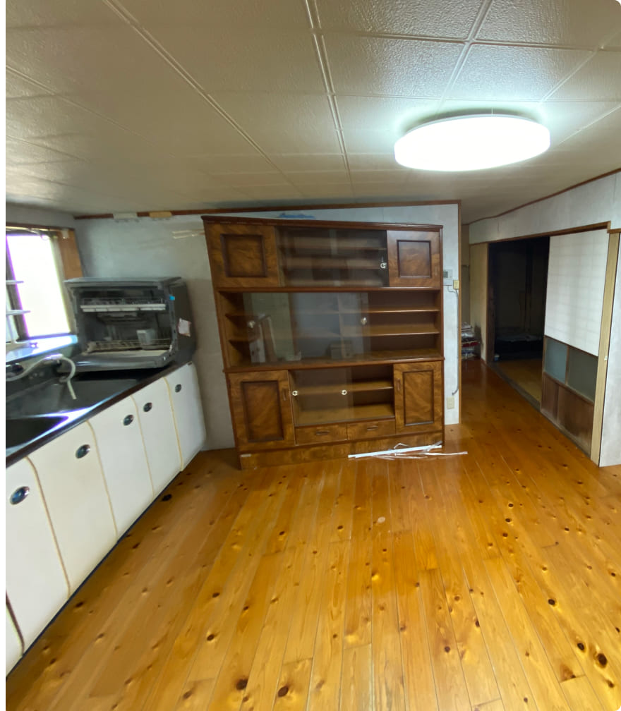 昔の家のキッチン